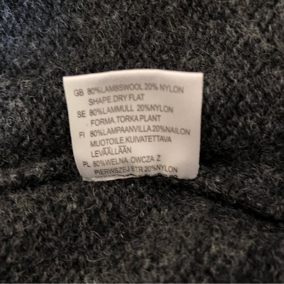 KAPPAHL Redwood Sweater Men's sweater Monck neck 1/4 Button Size Large Gray Knit - Picture 5 of 5